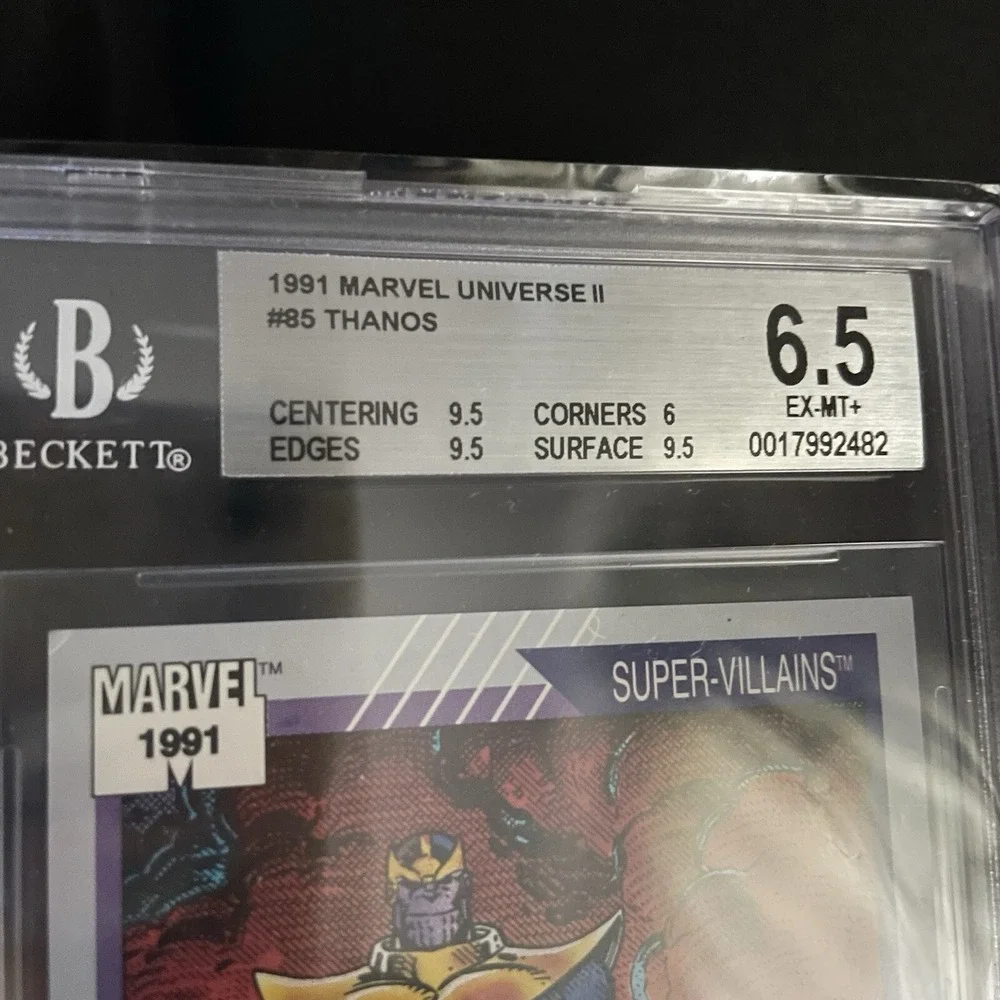 1991 Marvel‎ Comics Impel Trading Card #85 Thanos Ultra Rare BGS Graded GEM